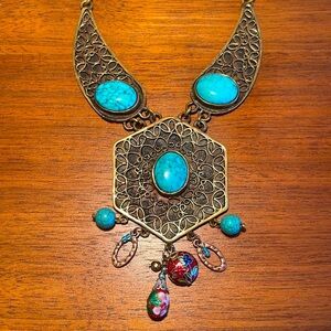 Cloisonné charm necklace #12